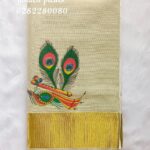 Kerala Traditional tissue mural print saree